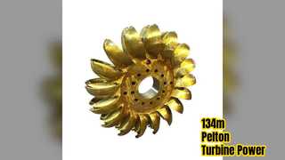134mペルトン水力タービン自動手動