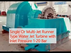 単流または多流流型水流タービン,入口圧1〜20バー