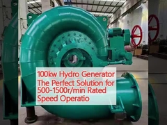 100kWの水力発電機 500-1500r/minの速度で動作する完璧なソリューション