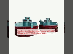 400V電圧とZG20SiMnガイドバンのステンレス鋼カプラン水力タービン