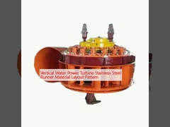 垂直水力タービンのステンレス鋼ランナー材料の配置パターン