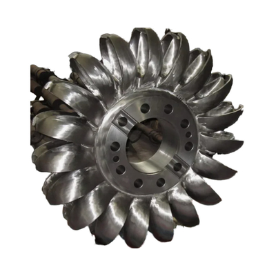 600r/min 定速 ペルトン水力タービン 入口圧 1-20 Bar ステンレス鋼 ASTM A473 S41500 ランナー材料