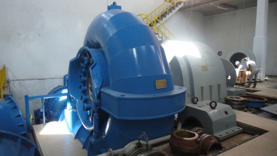 水力タービン 水力タービン発電機 定位電源1000KW 流量0.15〜10m3/s
