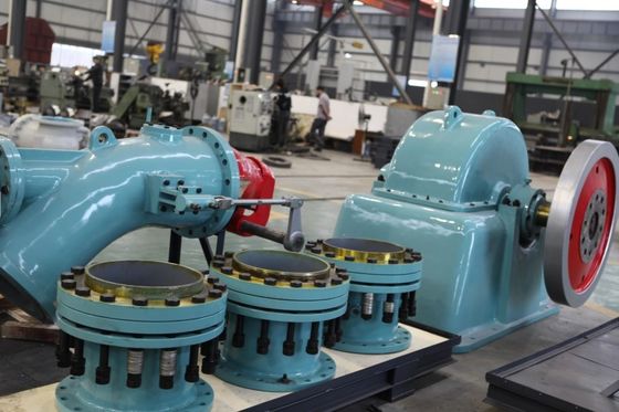 1000KW 容量 トルゴ 衝動タービン ステンレス 鋼 ランナー 98m 水頭 水力発電