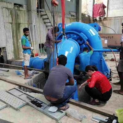 固定刃縦のカプラン100 Kwの水力電気発電機16m水頭部
